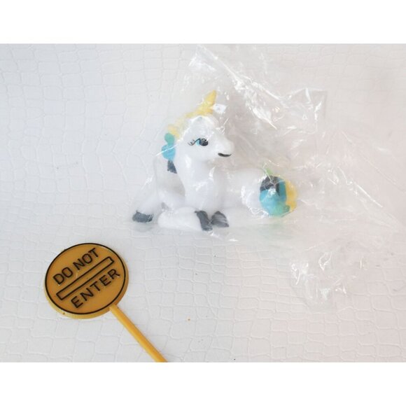 Vintage Cake Toppers Animals In the Forest Squirrels Unicorn Trees Bear Bunny Ca - Picture 3 of 4